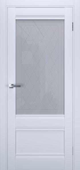 Двери Terminus модель UD-9 белый мат со стеклом (UD) В НАЛИЧИИ