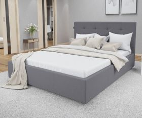 Двуспальная кровать Зелла Мюнгер Софт, misty grey размер 160х200