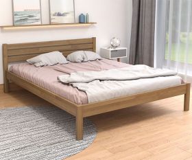 Двуспальная кровать Корника Karpatis, цвета орех, размер 140х200