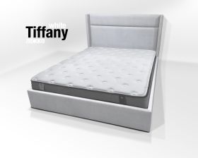 ліжко Tiffany White, 160 х 200, континентальне, двоспальне з підйомним механізмом