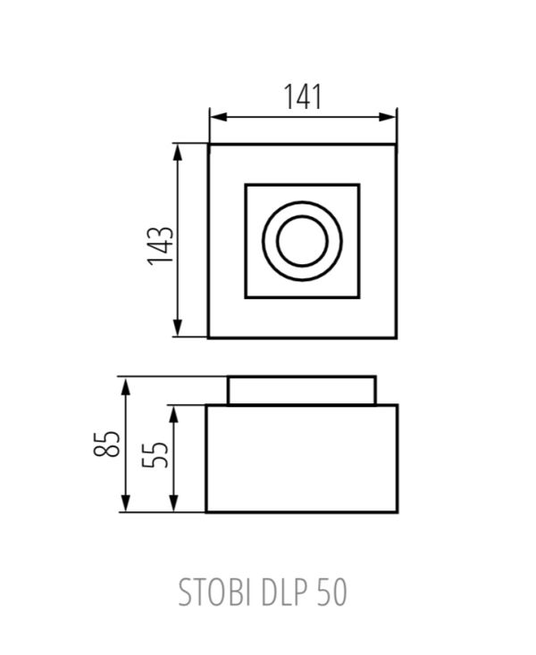 Светильник точечный STOBI DLP 50-B, GU10, IP20, черный, Kanlux 26830 - фото 4