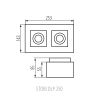 Светильник точечный STOBI DLP 250-B, 2xGU10, IP20, черный, Kanlux 26832 - фото 3