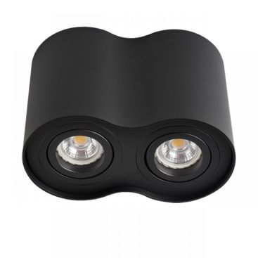 Светильник точечный BORD DLP-250-B, 2xGU10, IP20, черный матовый, Kanlux 22555