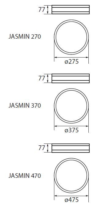 Светильник потолочный JASMIN 270-WE (23120) - фото 2