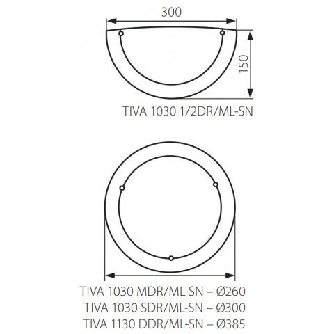 Светильник потолочный TIVA 1030 MDR/ML-DB, E27, IP20, дуб, 70731 - фото 2