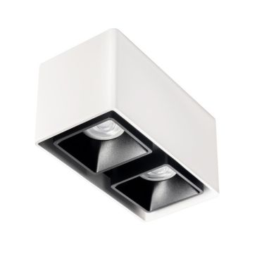 Светильник FASHION 2 ED FIXED-GU10 WHITE&BLACK IP20 03366W/B
