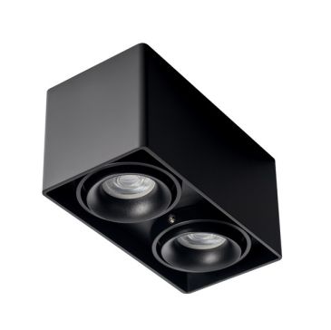 Светильник FASHION 2 ED G2-GU10 Black IP20 03368B