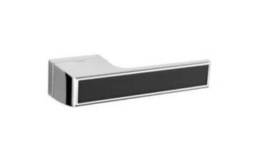 Дверная ручка TUPAI MELODY Vario 3089RT Полированный хром, вставка CM черная матовая