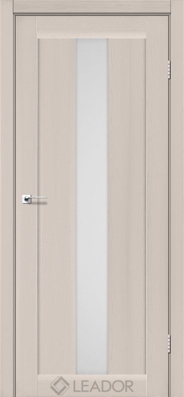 Дверь межкомнатная BARI_LATTE OAK_WHITE SATIN_Satin