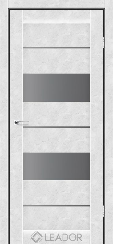 Дверь межкомнатная CANNELI_WHITE BETON_GREY GRAPHITE