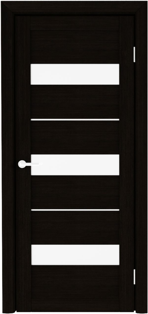 Дверь межкомнатная ALBERO Т-7_ Praga_ темный (стекло сатин)