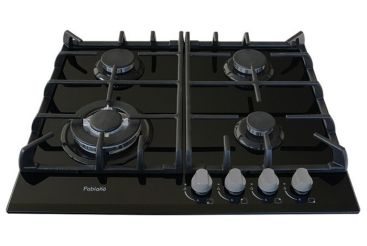 Газовая варочная поверхность Fabiano FHG 1044 GHT Black Glass