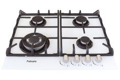 Газовая варочная поверхность Fabiano FHG 1044 GHT White Glass 