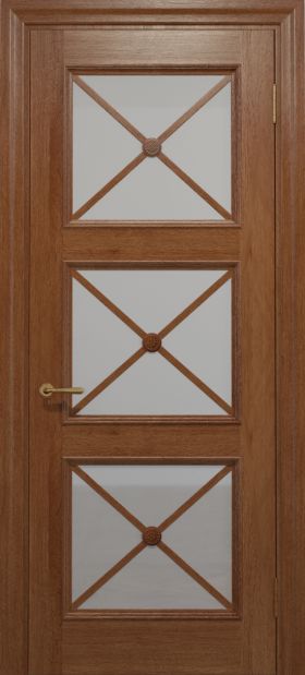 Межкомнатные двери ТМ «Status Doors» модель Golden class C - 022 орех, стекло сатин.