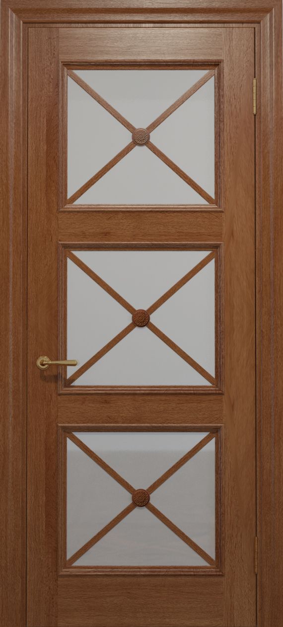 Межкомнатные двери ТМ «Status Doors» модель Golden class C - 022 орех, стекло сатин.