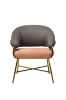 Кресло "Адель" серый + розовый - фото 7