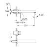Внешняя часть смесителя для раковины Grohe Eurocube 23447000 - фото 2