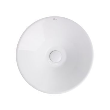 Раковина чаша Qtap Amazon 425х425х155 White с донным клапаном QT0211K70W