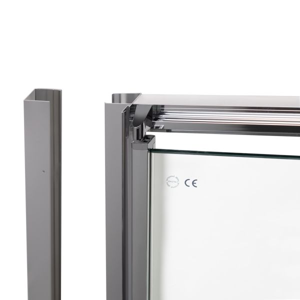 Душевая дверь в нишу Qtap Gemini CRM209.C6 90х190 см, стекло Clear 6 мм, покрытие CalcLess - фото 2
