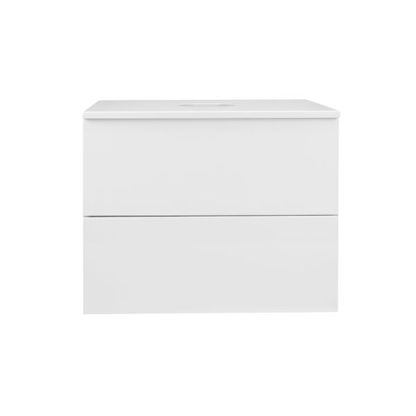 Тумба подвесная Qtap Tern 600х476х469 White со столешницей QT1779TPL601W - фото 3