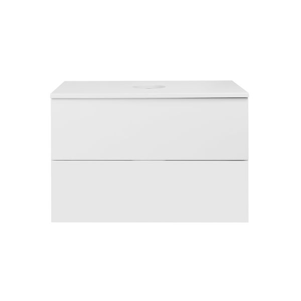 Тумба подвесная Qtap Tern 700х476х469 White со столешницей QT1779TPL701W - фото 3