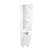 Пенал напольный Qtap Scorpio 350х1900х300 White с корзиной для белья QT1475PN1901KRW - фото 2