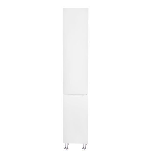 Пенал напольный Qtap Scorpio 350х1900х300 White с корзиной для белья QT1475PN1901KRW - фото 3