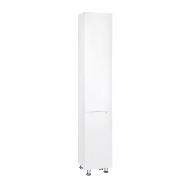 Пенал напольный Qtap Scorpio 350х1900х300 White с корзиной для белья QT1475PN1901KRW - фото 5