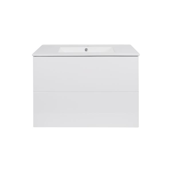 Комплект Qtap Tern 800х580х437 White тумба подвесная раковина врезная QT1772TPЛ8013080CW - фото 2