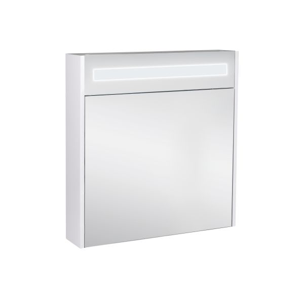 Зеркальный шкаф подвесной Qtap Robin 700х730х145 White с LED-подсветкой QT1377ZP7001W - фото 3