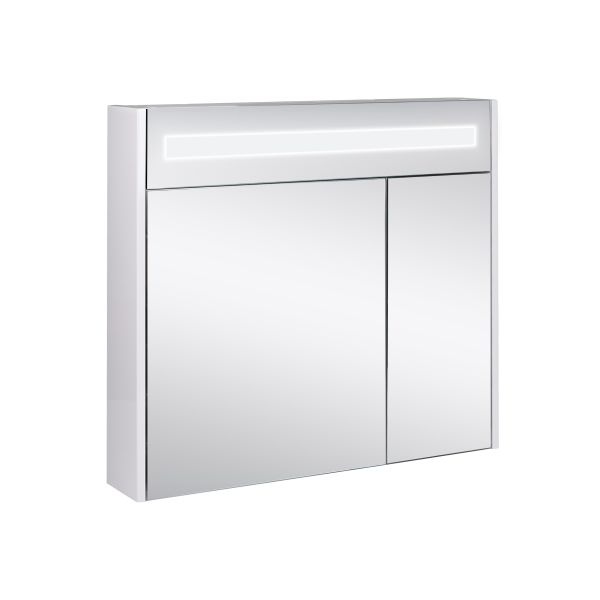 Зеркальный шкаф подвесной Qtap Robin 800х730х145 White с LED-подсветкой QT1377ZP8001W - фото 3