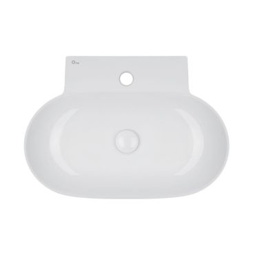 Раковина Qtap Cardinal 565х400х130 White с донным клапаном QT0411K177W