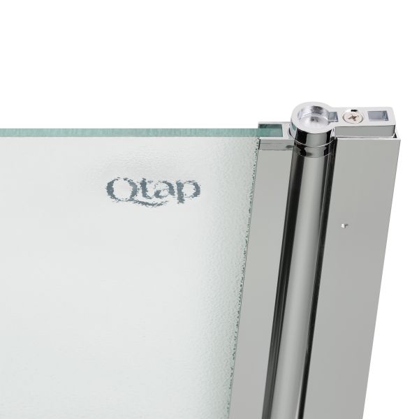 Штора на ванну Qtap Standard CRM407513APR стекло Pear 6 мм, 75х130 см, правая - фото 2