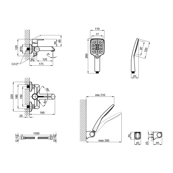 Смеситель для ванны Qtap Grand BCR 006 - фото 4