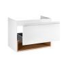 Тумба подвесная Qtap Robin 700х580х437 White/Whitish oak QT1374TPВ7001WWO - фото 3