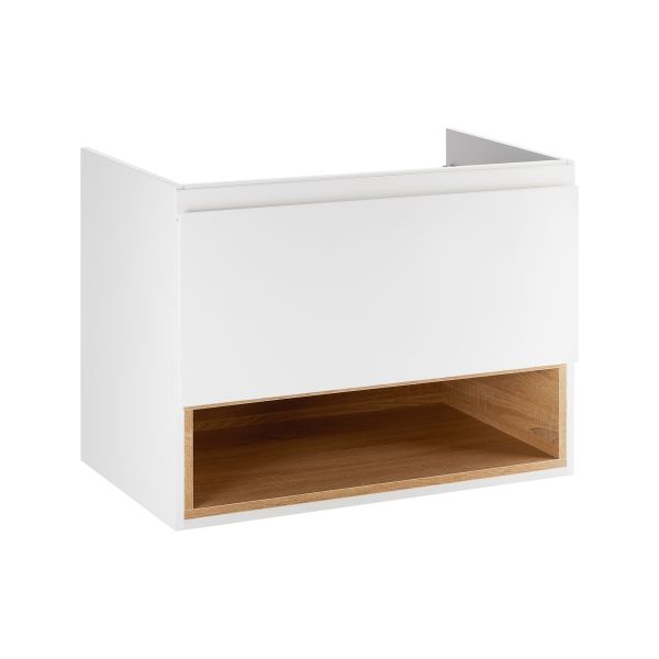 Тумба подвесная Qtap Robin 700х580х437 White/Whitish oak QT1374TPВ7001WWO - фото 5