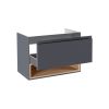 Тумба подвесная Qtap Robin 700х580х437 Graphite/Whitish oak QT1374TPВ7002GWO - фото 3