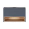 Тумба подвесная Qtap Robin 800х476х437 Graphite Whitish oak со столешницей QT1379TPН8002GWO - фото 2