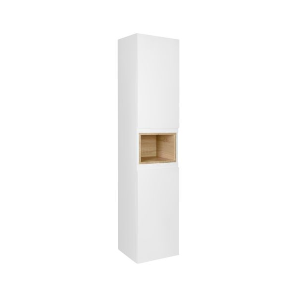 Пенал подвесной Qtap Robin 350х1650х316 White/Whitish oak QT1376PP1651RWWO - фото 5