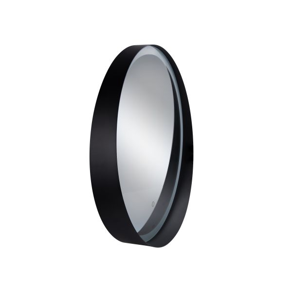 Зеркало Qtap Robin R600 Black с LED подсветкой и антизапотеванием QT13786501B
