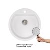 Кухонная мойка Qtap CS D510 White (QTD510WHI650) - фото 3