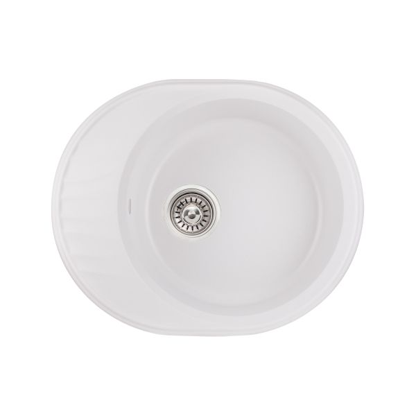 Кухонная мойка Qtap CS 6151 White QT6151WHI650 - фото 5