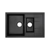 Кухонная мойка с дополнительной чашей Qtap CS 7648 Black QT7648BLA404 - фото 5