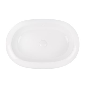 Раковина-чаша Qtap Robin 635x420x105 White с донным клапаном QT13113075W