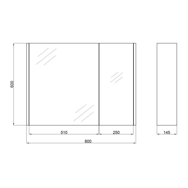 Зеркальный шкаф подвесной Qtap Scorpio 800х600х145 White QT1477ZP801W - фото 4