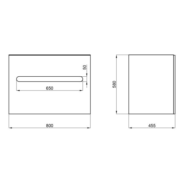 Тумба подвесная Qtap Virgo 800х580х437 White Whitish oak QT1874TPА801W - фото 2