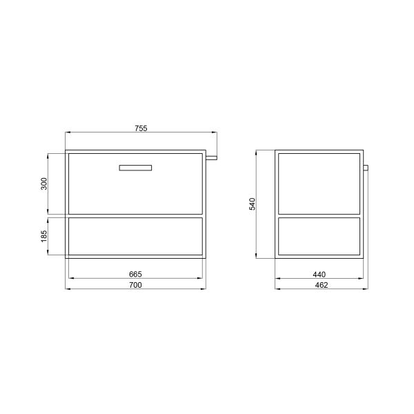 Тумба подвесная Qtap Taurus 700х580х437 Whitish oak QT2474TPT703WO - фото 4