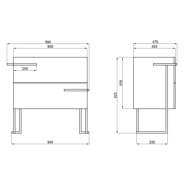 Тумба напольная Qtap Taurus 800х800х437 Whitish oak QT2473TNT803WO - фото 4