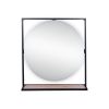 Зеркало Qtap Taurus 800х850х140 Black Whitish oak с LED подсветкой QT2478ZP800BWO