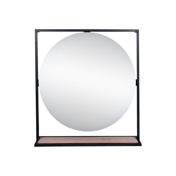 Зеркало Qtap Taurus 800х850х140 Black Whitish oak с LED подсветкой QT2478ZP800BWO - фото 2
